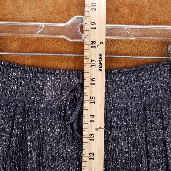 IRO Pants Womens Size 0 Silver Metallic Pull On Zipper Ankle Pocket Pewter Harem - Picture 7 of 8